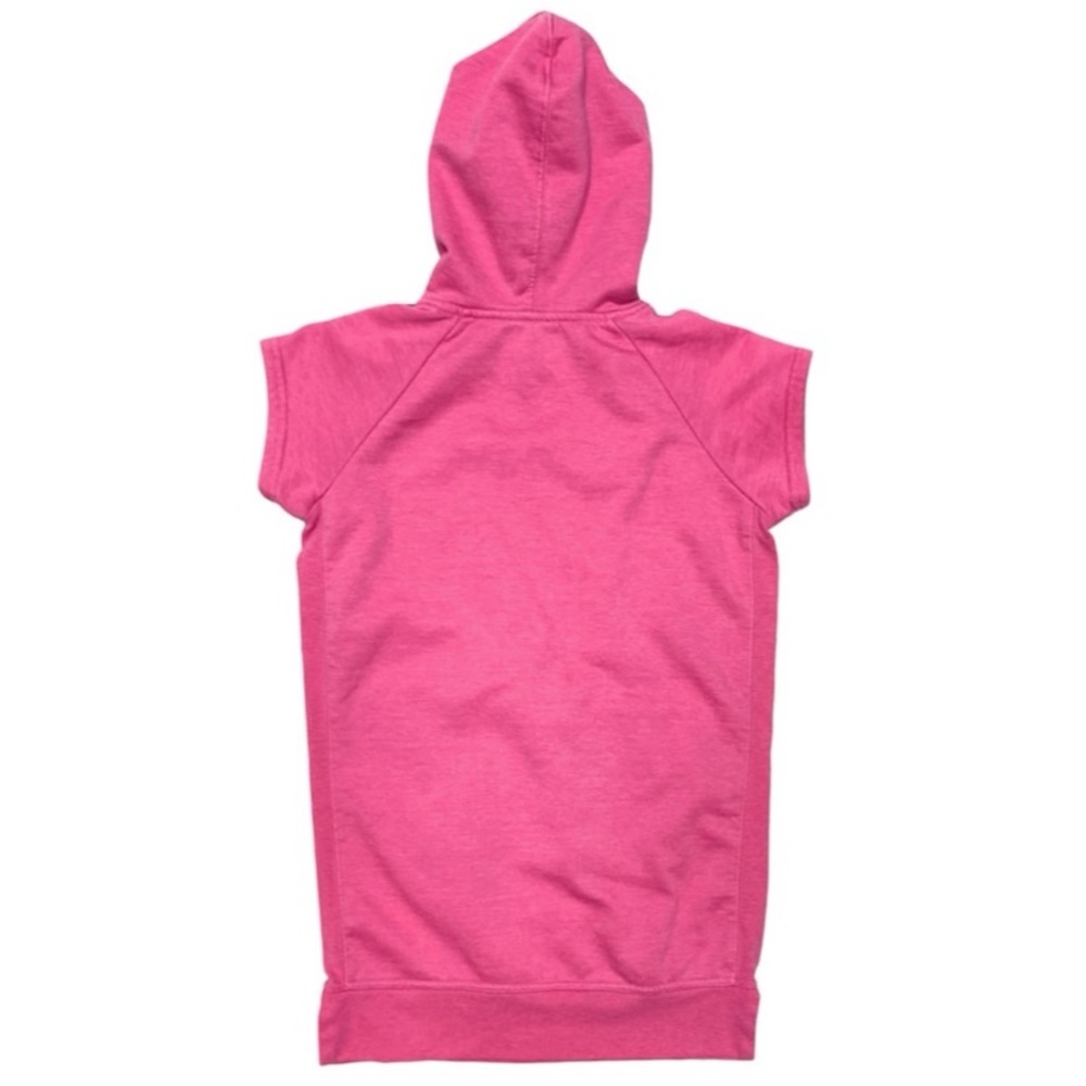 Champion Girl’s Pink Short Sleeve Hoodie Dress with Pocket Youth Kids Size Large - Picture 3 of 7